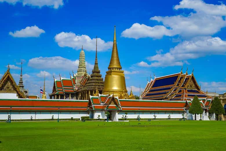 Take in the golden spires of the Grand Palace