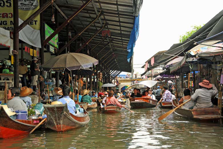 Mercado flotante de Damnoen Saduak