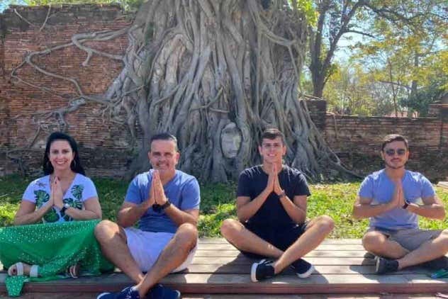 Foto de grupo durante o tour