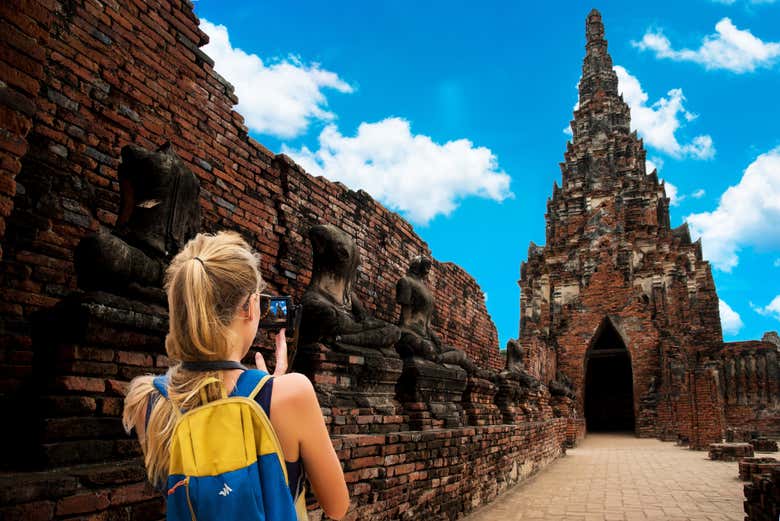Templo de Chai Wattanaram, en la antigua ciudad de Ayutthaya