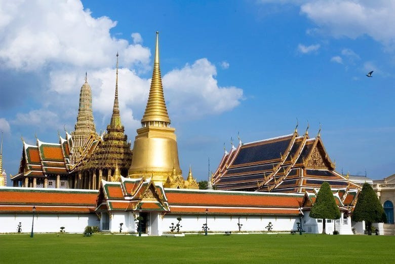 Detalhes do Grande Palácio de Bangkok