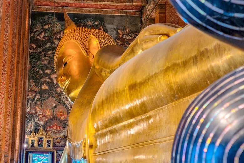 Estátua do Buda deitado, em Wat Pho