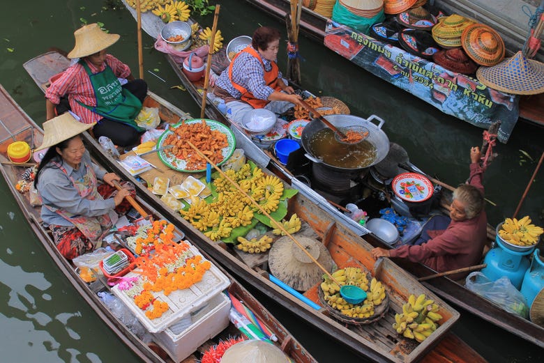 Marchés flottants de Bangkok 