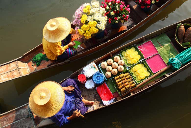 Marché flottant de Bangkok