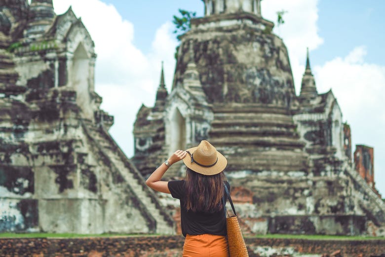Explorando los templos de Ayutthaya 