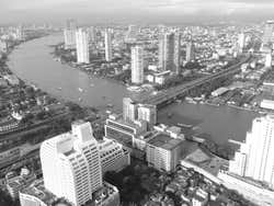 História Bangkok, Río Chao Phraya