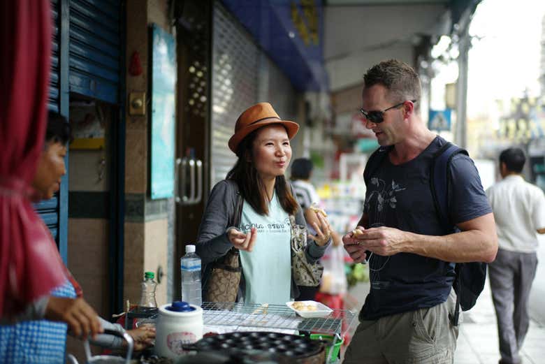 Pendant le tour gastronomique à Bang Rak