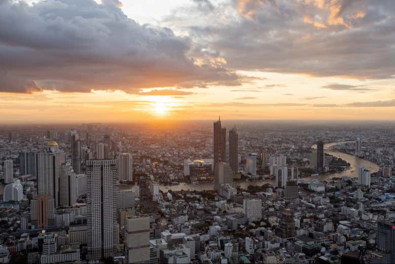Panorámica desde el Mahanakhon SkyWalk