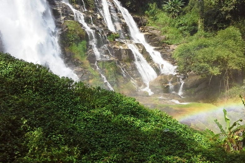 The famous waterfalls at Doi Inthanon