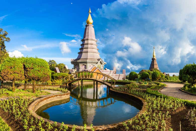 Una de las estupas de Doi Inthanon