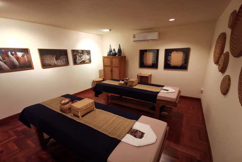 Inside the spa