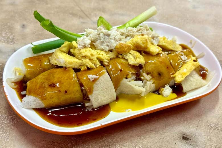 Um dos pratos típicos da gastronomia local