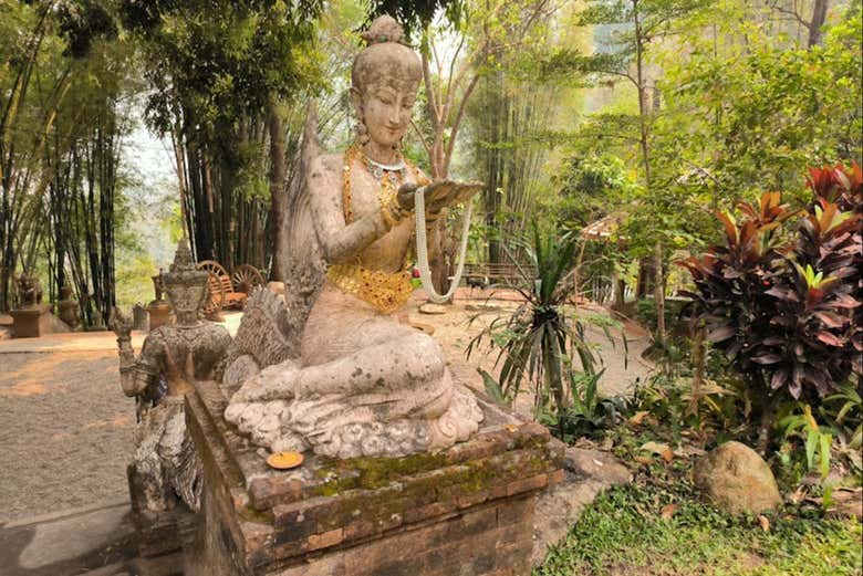Una delle statue sacre di Chiang Mai