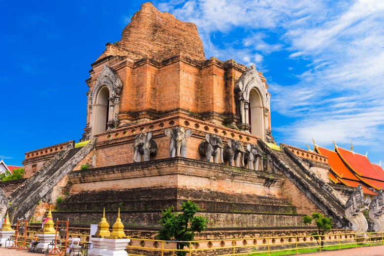 Wat Chedi Luang, the Temple of the Big Stupa