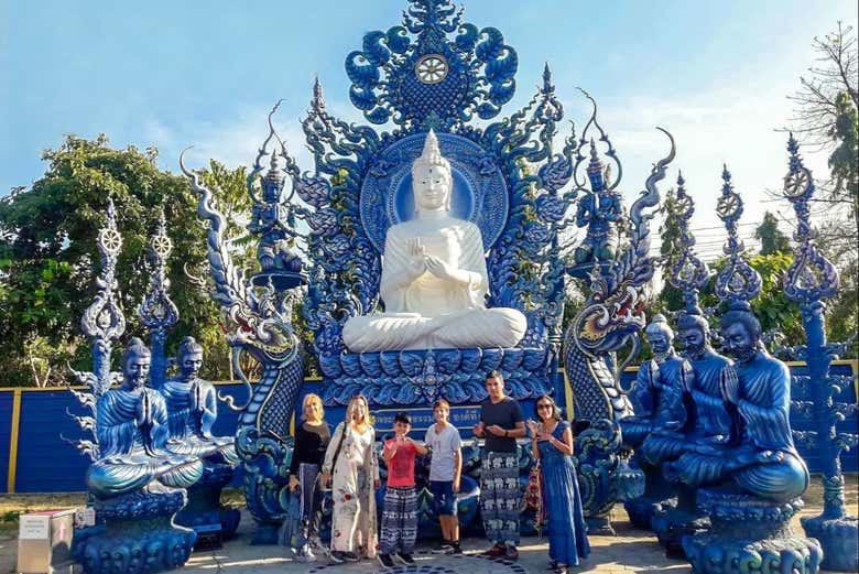 Marvel at the intricacies of the Blue Temple