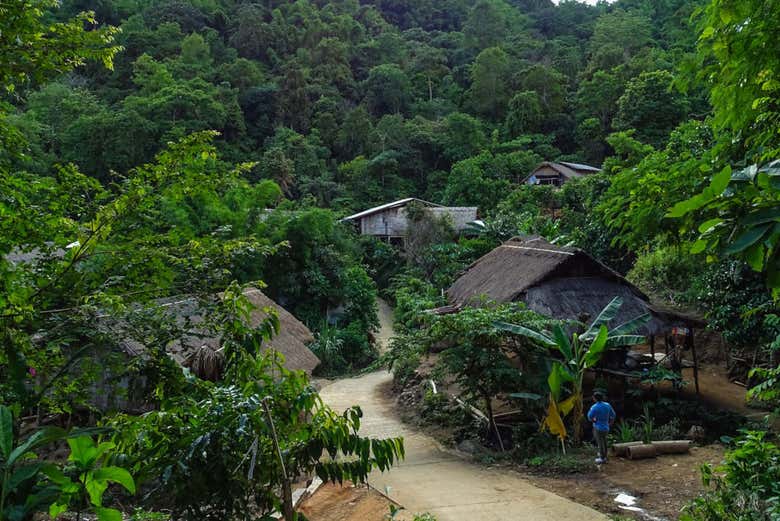 Pueblo en el norte de Tailandia