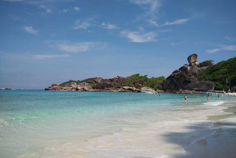 Enjoying the beaches of the Similan Islands