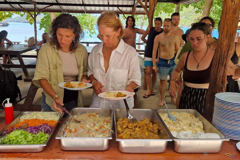 Las delicias servidas en el buffet