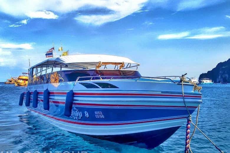 Barco para la excursión
