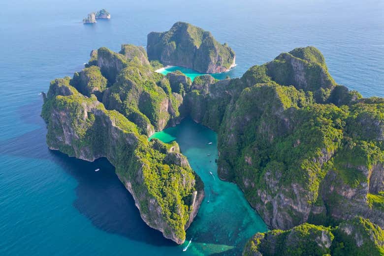 Vista aérea de Ko Phi Phi Lee