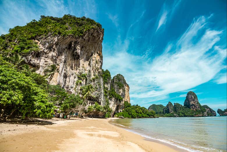 Otra de las playas cercanas al puerto de Railay