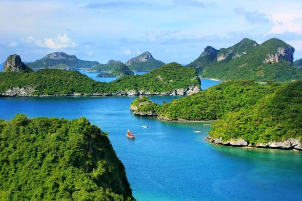 Excursion au parc national d'Ang Thong en bateau rapide