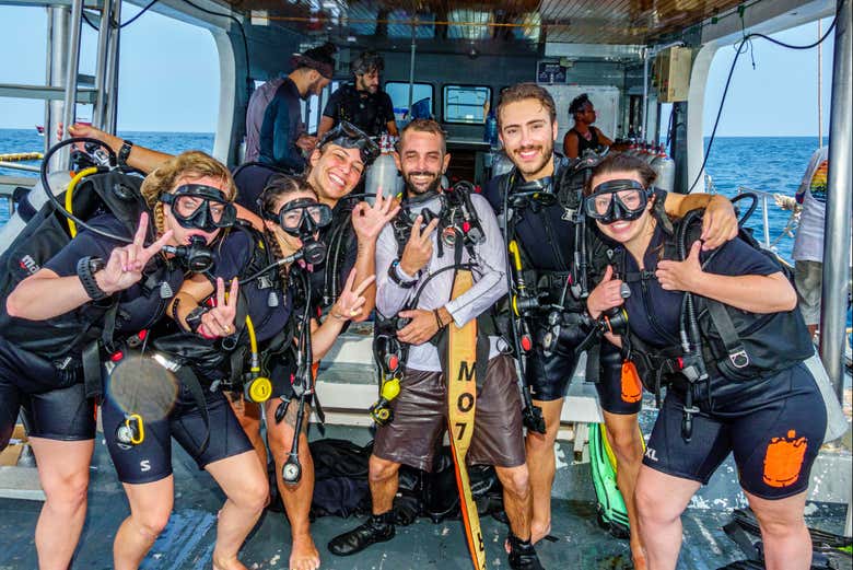 Foto del grupo de buceo