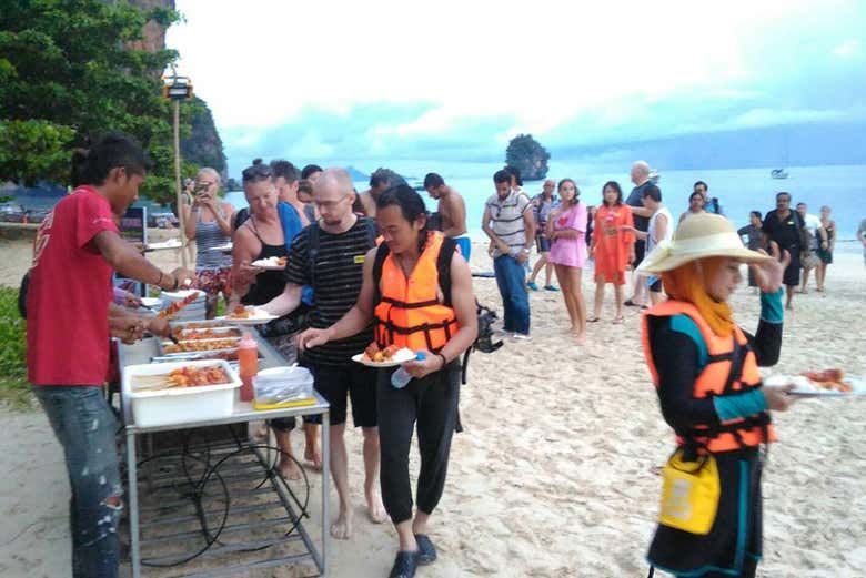 Cena tipo barbacoa