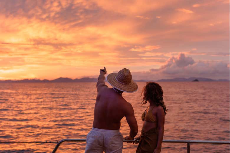 Apreciando o pôr do sol