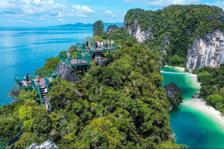 O mirante das ilhas Hong