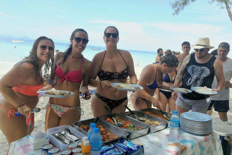 Aproveitando o almoço