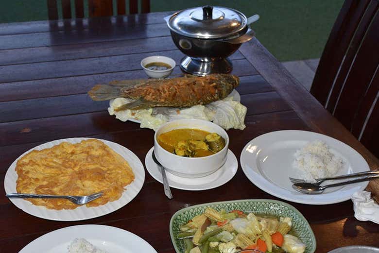 Delicious typical lunch
