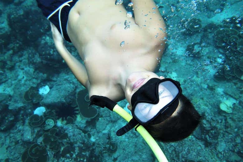 Snorkel na ilha Tup