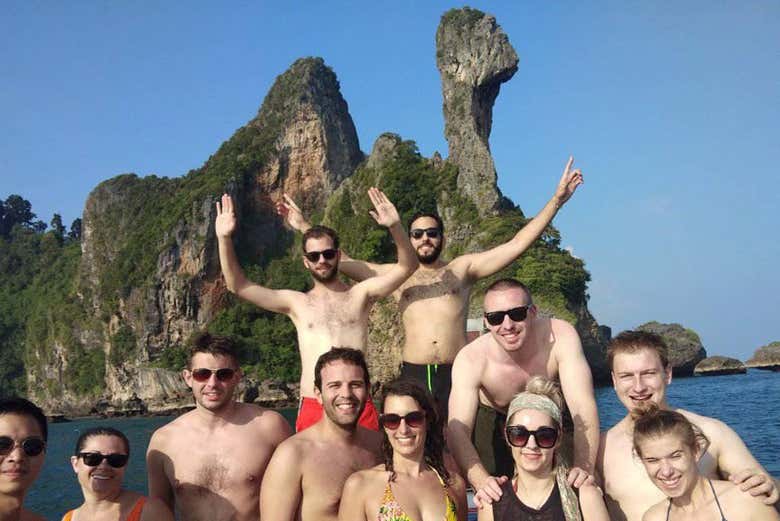 L'île du Poulet au fond