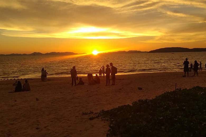 Despidiendo el día en Phra Nang Beach