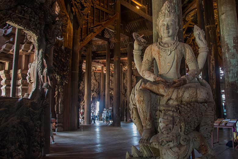 Inside the temple