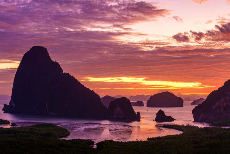 Atardecer en la isla de James Bond