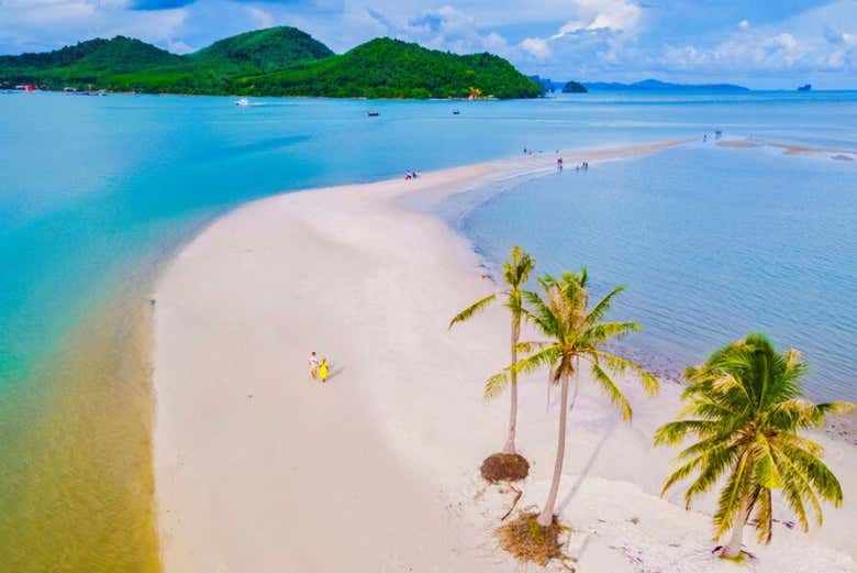 Relax on long stretches of white sand