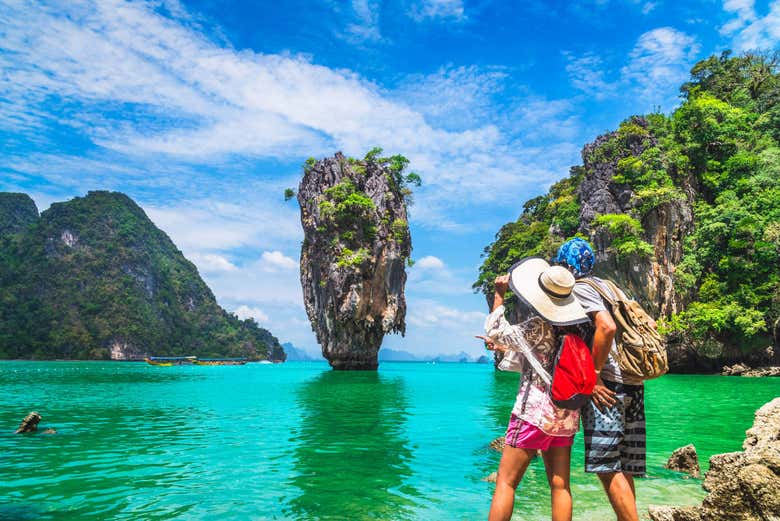 Couple sur l'île de James Bond