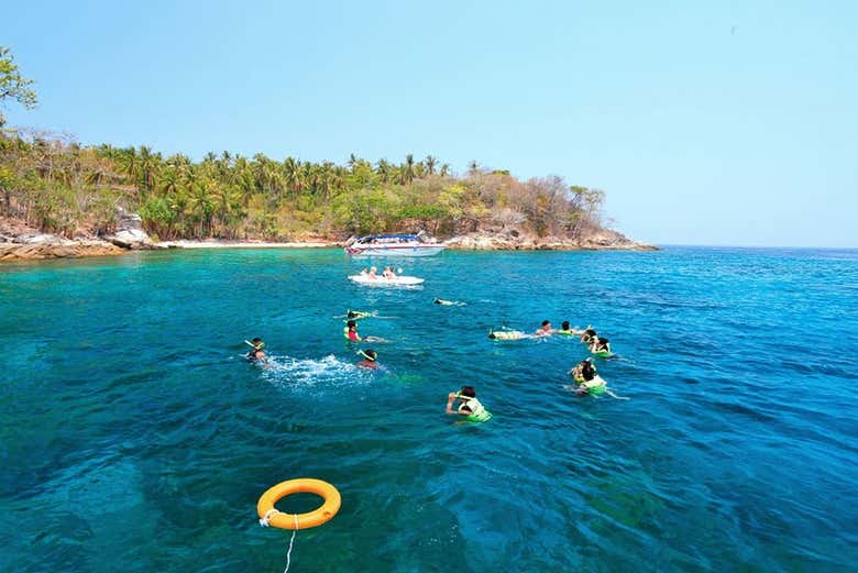 Swimming in the sea