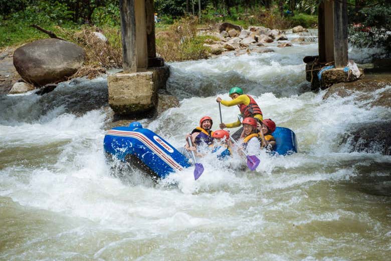 Descendiendo los rápidos