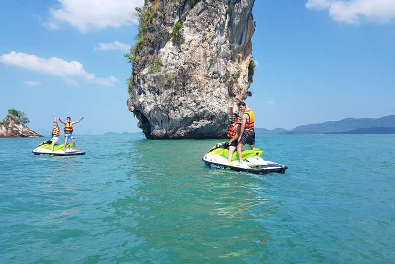 Admiring views of Phang Nga bay