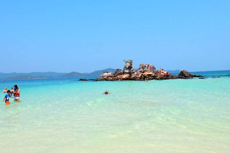 Enjoying paradise