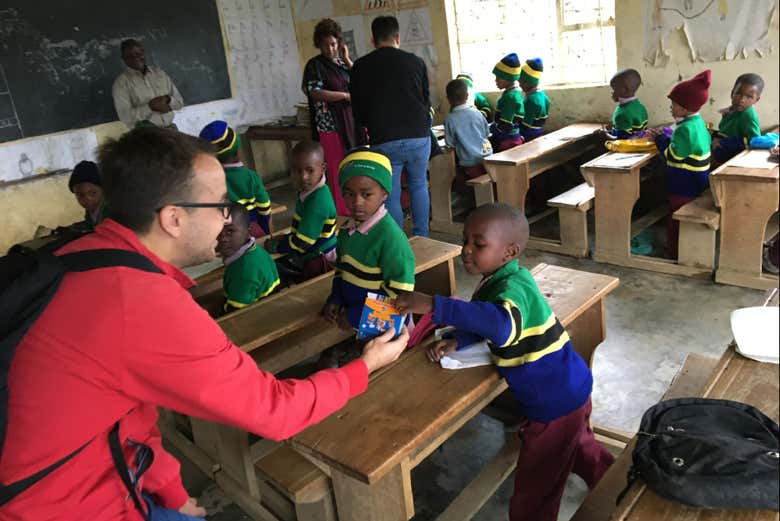 Visiter un collège du village de Mulala