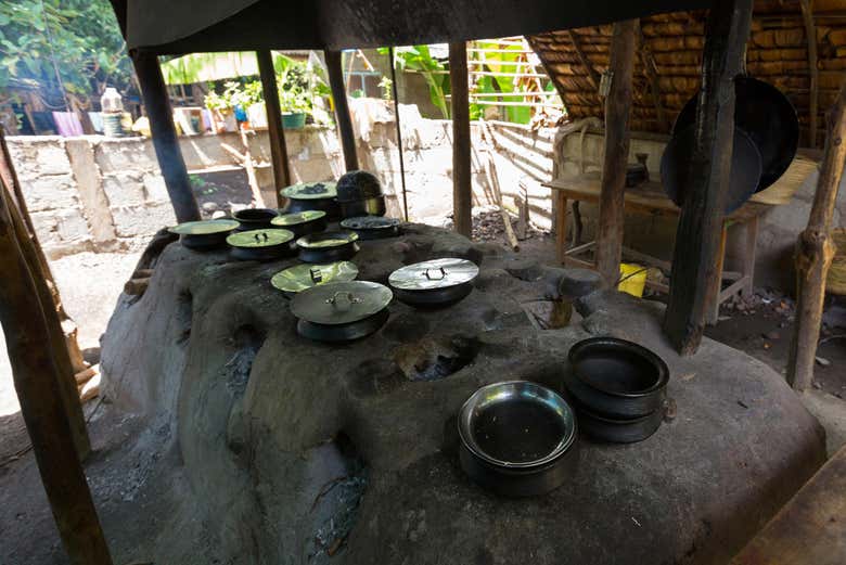 Typical kitchen in Mto Wa Mbu