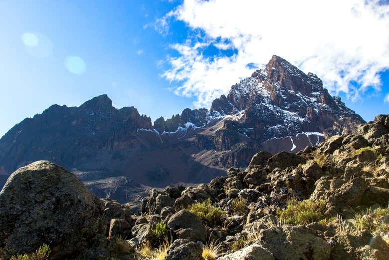Vista de la montaña Mawenzi