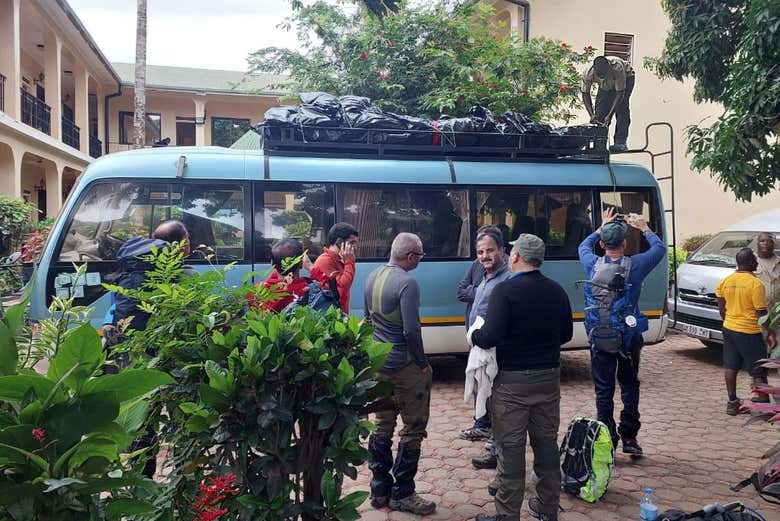 Preparándonos para comenzar la excursión