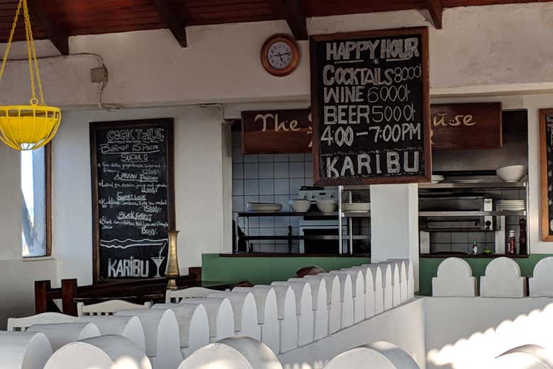 A bar in Stone Town