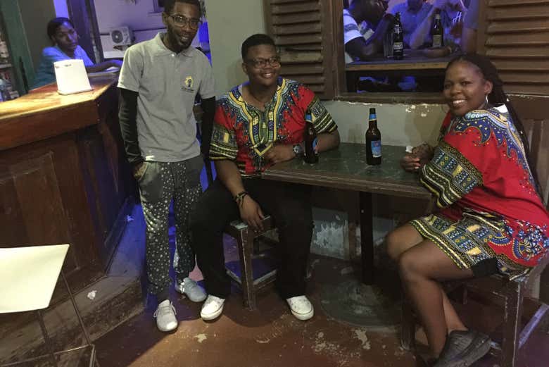 Pub crawling in Stone Town