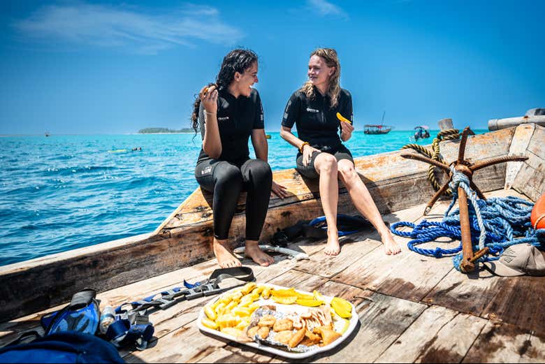 Podréis saciar el apetito a bordo con frutas frescas